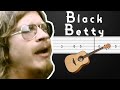 Black Betty - Ram Jam Guitar Tabs, Guitar Tutorial (+ SOLO tab)