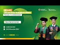 Wisuda Universitas Sumatera Utara Hari ke-2 Sesi II Siang (Jumat 29 November 2024)