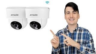 Zmodo 2 Pack 115° Wide Angle Indoor Camera Setup Review Digital David YouTube Product Review Channel