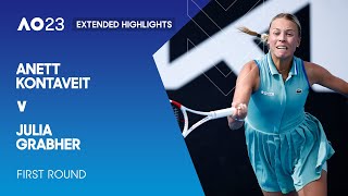 Anett Kontaveit v Julia Grabher Extended Highlights | Australian Open 2023 First Round