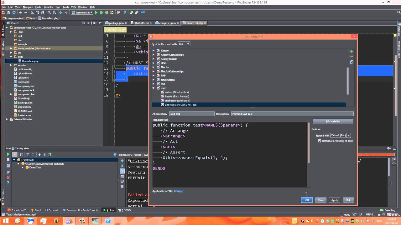 Php Tdd In Phpstorm Creating Phpunit Tests With Live Templates Youtube Php Tdd In Phpstorm Creating Phpunit Tests With Live Templates Youtube
