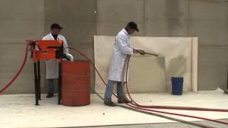 Tammscoat: How to Spray a Decorative and Protective Coating on Concrete Walls