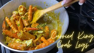 How to make Curried King Crab Legs|Curry Crab