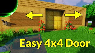 Easy 4x4 Piston Door (Java Edition, 1.21.1 and Down) | Minecraft Redstone Engineering Tutorial