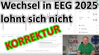 Deshalb lohnt sich der Wechsel in die Nullvergütung des EEG 2025 doch nicht!