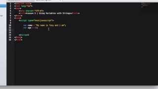 Javascript: Using Variables with Strings - Lesson 5