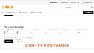 Timken Online Engineering Tools: Bearing Installation Calculation Tool