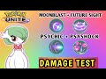 Gardevoir All moveset damage test|| Pokemon unite Gardevoir