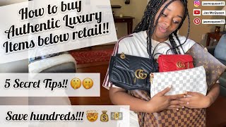 How I saved HUNDREDS OF DOLLARS buying Authentic Designer Items | Luxury Bags for Less | Jas McQueen