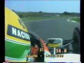 onboard ayrton senna at hungaroring 1991 pole position