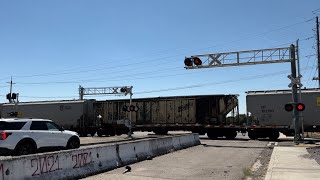 UP 5549 Grain Train North - E. Morada Lane Railroad Crossing, Stockton CA