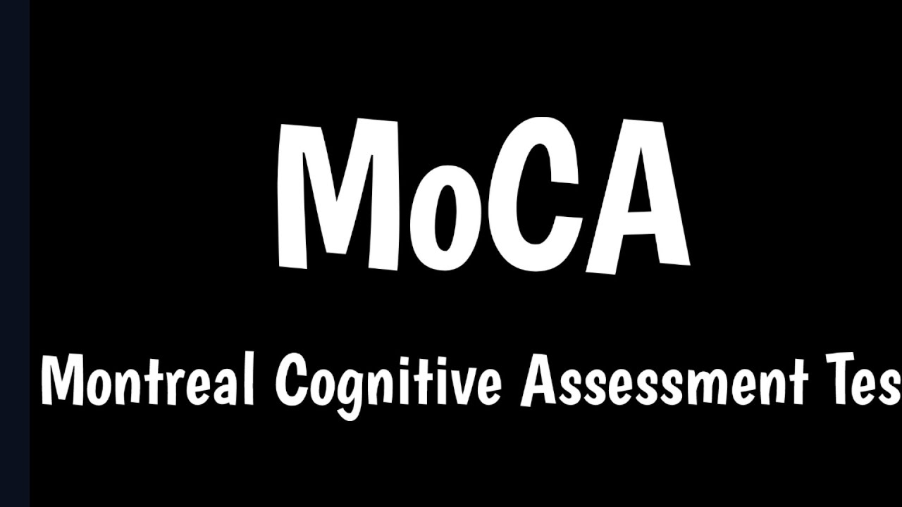 Moca Montreal Cognitive Assessment Test Form