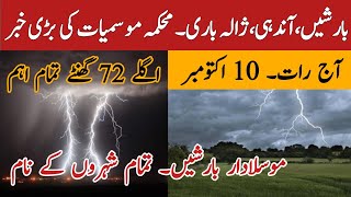 Weather update today | Tonight, Tomorrow weather report | Heavy Rains | Pakistan Weather Forecast