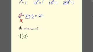 Evaluate Expression, Zero Exponent Property