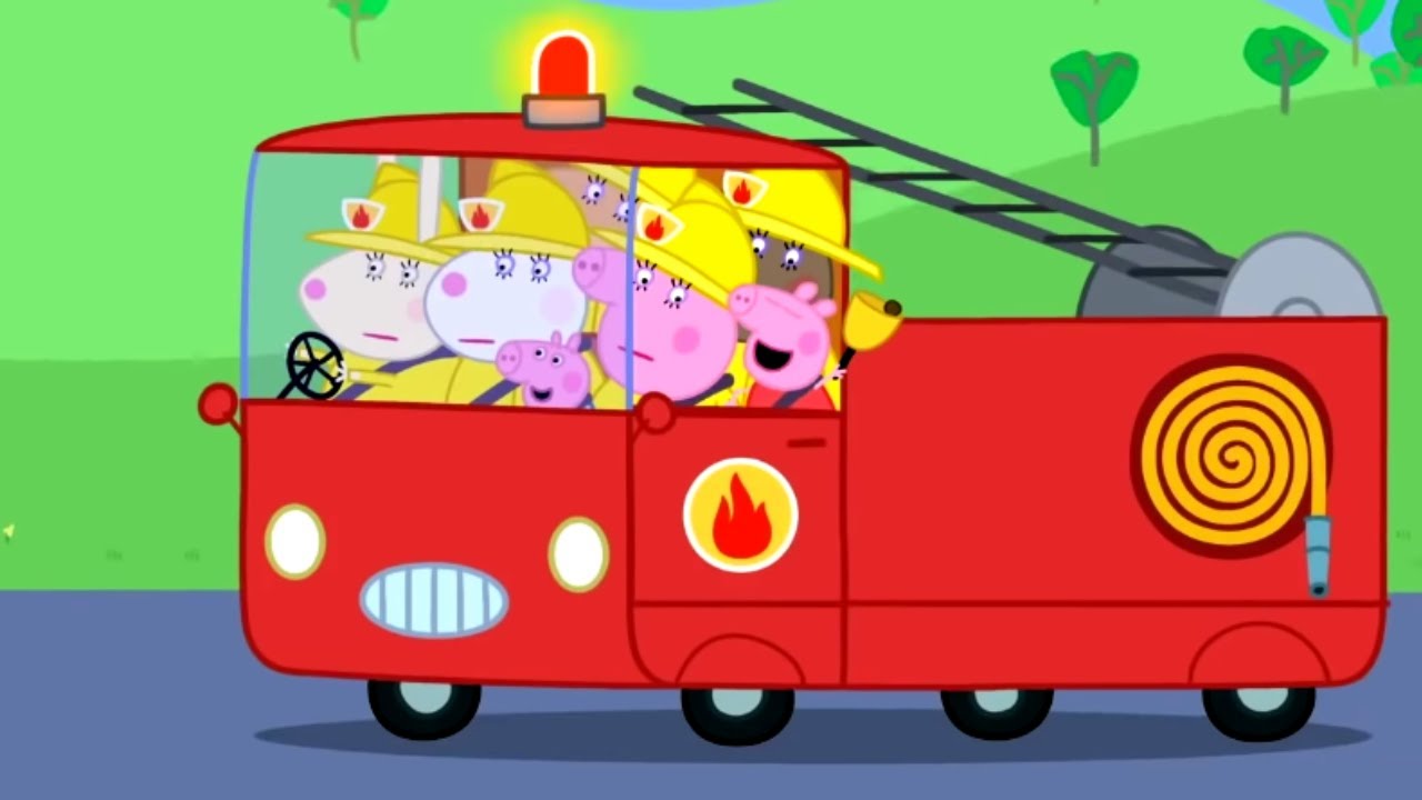 Peppa Pig And The Fire Engine Youtube