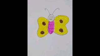 Butterfly easy drawing ||Easy drawing #shorts