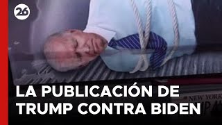 EEUU | Fuertes críticas a una publicación de Trump contra Biden