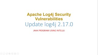 Log4j2 sample code Non Maven Project | Fix Log4j Security Vulnerabilities | Java Programming