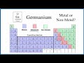 is germanium ge a metal non metal or metalloid