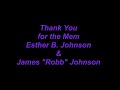 Esther B. Johnson & James Robert Johnson Memorial Service