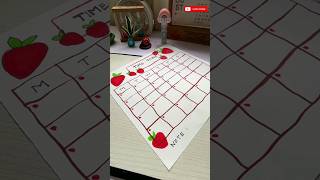 ഒരു Cute Time Table ഉണ്ടാക്കാം 🌸How to make strawberry time table 🍓🍓 #trending #timetable #study