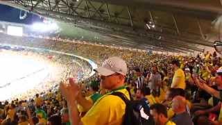 Germans sing and get Brazilian supporters applause
