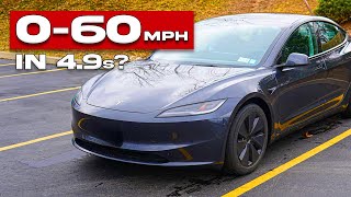 2024 Tesla Model 3 Long Range RWD Review + 0-60 Test | Range, Features \u0026 Performance Breakdown