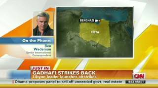 CNN: CNN crew witnesses air bombing in Libya