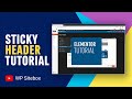 Sticky Header Effects Plugin for Elementor: Easy Installation Tutorial