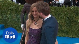 It's ok darling! Eddie Redmayne comforts wife Hannah at Met Ball - Daily Mail