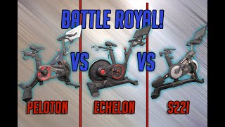 Peloton VS Echelon EX5s VS NordicTrack S22i! Battle Royal!