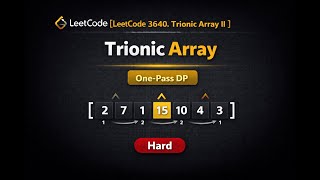 Leetcode 3640 | Trionic Array II