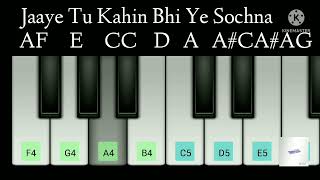 Baatein Ye Kabhi Na | Easy piano tutorial with notations | Khamoshiyan