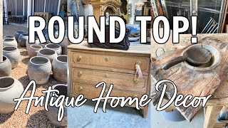 Round Top Vlog! Antique Home Decor Shop With Us | Julia and Hunter Havens