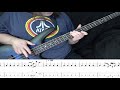 Eye of the Tiger Bass Tab with on-screen performance