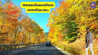 അമേരിക്കയിലെ അതിമനോഹരമായ ഒരു സ്ഥലം | New Hampshire Fall Season | Vlog#09