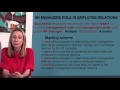 VCE Business Management - HR Managers' Role in Employee Relations