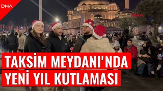 Taksim Meydanı'nda yeni yıl kutlaması