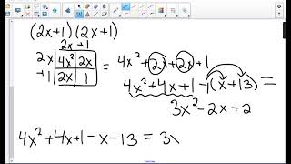 NJSLA Algebra 1 Practice Solving Quadratic Equations