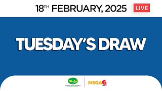 Mega6 Games Evening Cashout Live Draw Tuesday 18 February  2025 : Event 00711