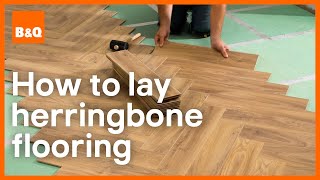 How to lay herringbone flooring | DIY