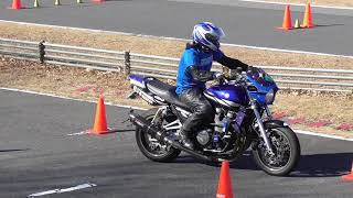 ウミガメ練走り納め　XJR1300　ジムカーナ練習会