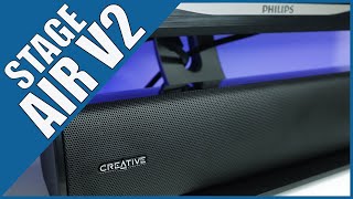 Creative Stage Air V2 Under the Monitor Speaker Bar | NEW 2022