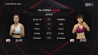 [프로복싱 배틀로얄2 결승전] 여성 슈퍼밴텀급 김수린 vs 강희은 (02.23)