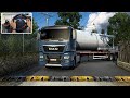 Transporting Heavy Cargo on Narrow Roads of Indonesia - Euro Truck Simulator 2 | Wheel Gameplay