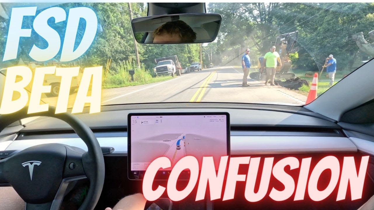 😶‍🌫️Confusing Situations🔋Tesla FSD Beta💪 - YouTube