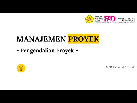 Manajemen Proyek - Pengendalian Proyek - YouTube