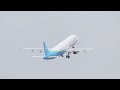 super fast takeoff rare globalx charter 1604 airbus a321 231 n277gx taking off at dfw airport