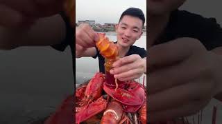 #户外海鲜美食诱惑你 快手 4