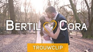 Een échte bruiloft in de winter voor Bertil \u0026 Cora | Trouwclip